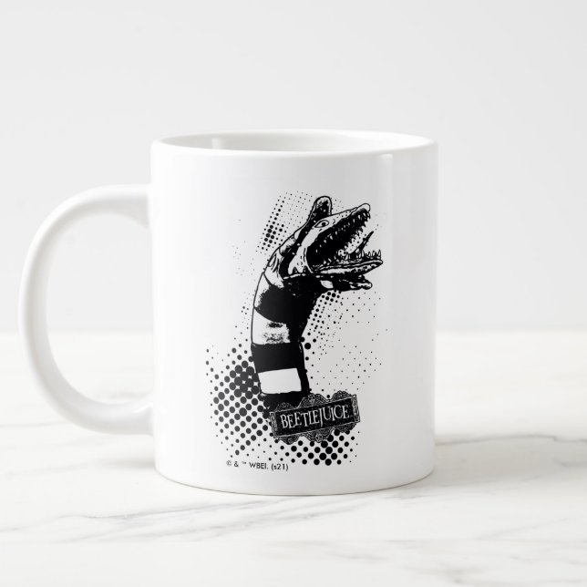 Beetlejuice Sandworm Jumbo-Tasse (Links)