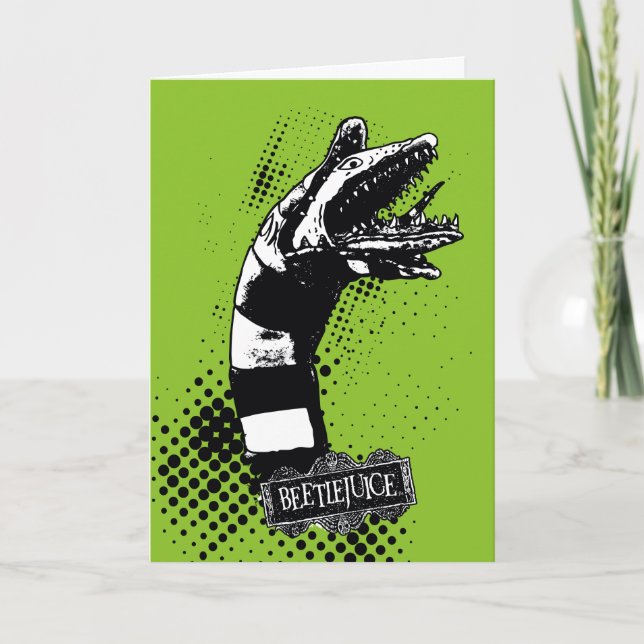 Beetlejuice Sandworm Karte (Vorderseite)