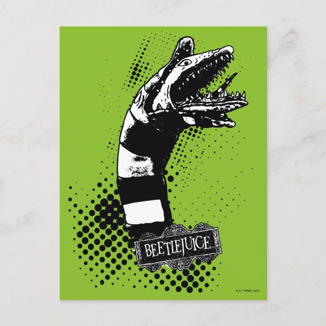 Beetlejuice Sandworm Postkarte (Vorderseite)