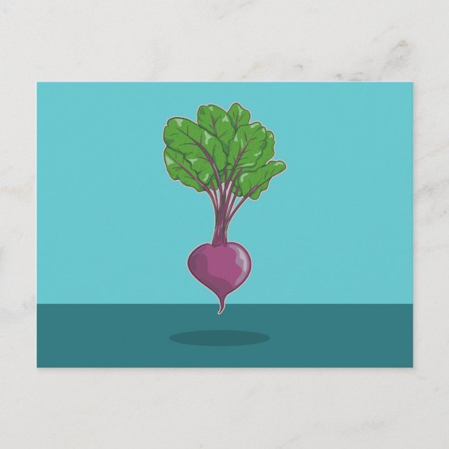 Beetroot beet plant postkarte (Vorderseite)