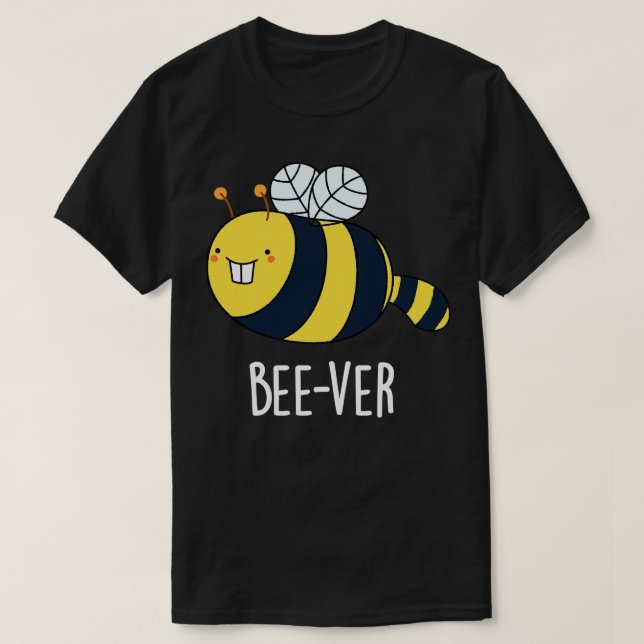 Beever Funny Animal Beaver Pun 1 T-Shirt (Design vorne)