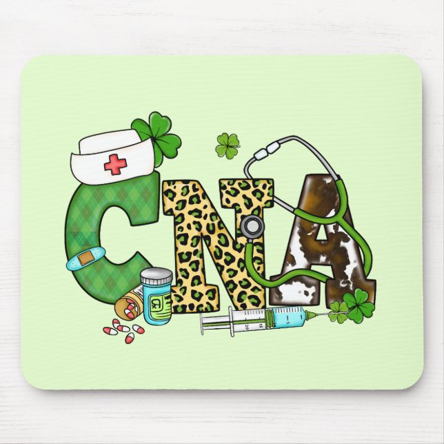 Befähigte Krankenpfleger St. Patrick's Mousepad (Vorne)
