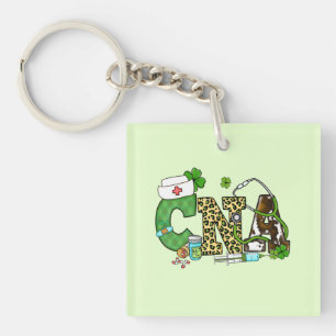 Befähigte Krankenpfleger St. Patrick's Schlüsselanhänger
