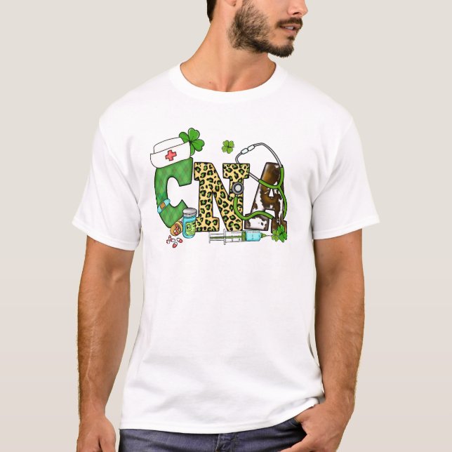 Befähigte Krankenpfleger St. Patrick's T-Shirt (Vorderseite)
