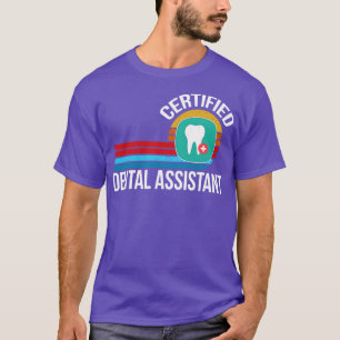 Befähigte Zahnärztin Vintage Retro-Stelle T-Shirt
