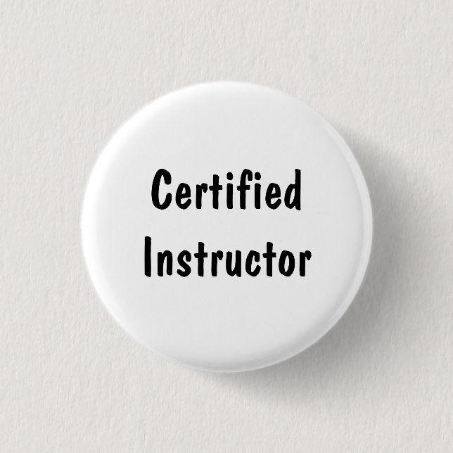 Befähigter Lehrer Button (Vorderseite)