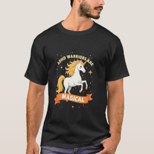 Befähigtes ADHD-Krieger-Einhorn-Neurodiversitätsst T-Shirt