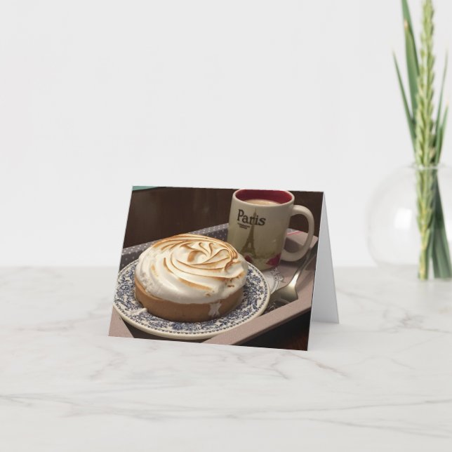 BEFALTIGE NOTECARD - TARTELETTE AU CITRON DANKESKARTE (Vorderseite)