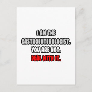 Befassen Sie sich damit ... Funny Gastroenterologi Postkarte