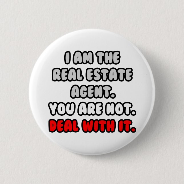 Befassen Sie sich damit ... Funny Real Anwesen Age Button (Vorderseite)