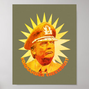 Befehlshaber des Faschismus in Käse Poster