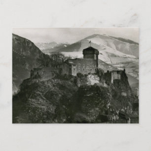Befestigte Burg Lourdes, Frankreich Vintage Postkarte