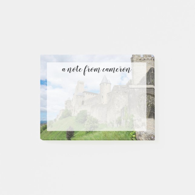 befestigte Stadt Carcassonne Post-it Klebezettel (Vorderseite)