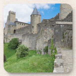 Befestigte Stadtmauer von Carcassonne Getränkeuntersetzer