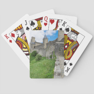 Befestigte Stadtmauer von Carcassonne Spielkarten