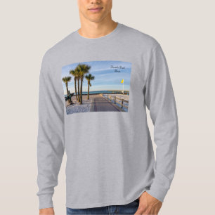 Befestigter Fußweg zum Pensacola Beach Langarmshir T-Shirt