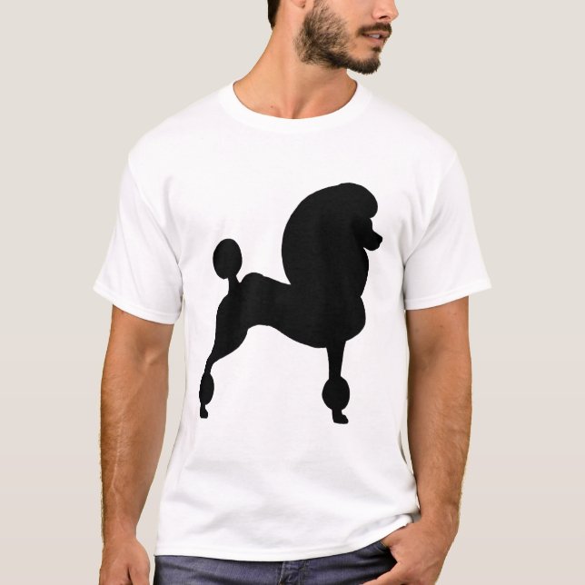 Befestigter Standardpudel T-Shirt (Vorderseite)