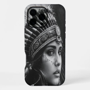 Befiederte Kriegerin in einem mystischen Reich iPhone 16 Pro Max Hülle