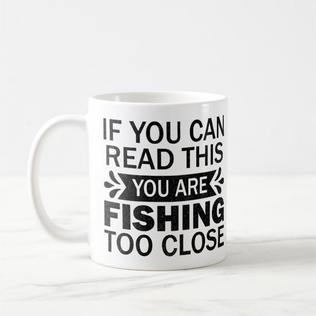 Befischung Naher Vater in sarkastischen Redewendun Kaffeetasse (Links)