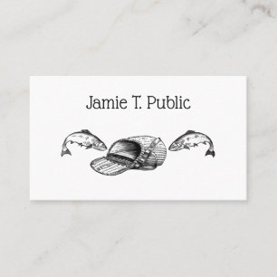 Befischung von Tackle und Fisch Visitenkarte