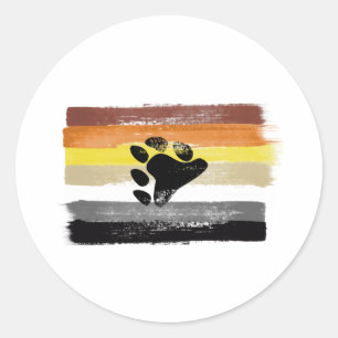 BEFLAG UND SYMBOL RUNDER AUFKLEBER