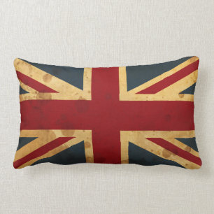 Befleckte Gewerkschafts-Jack Großbritannien-Flagg Lendenkissen