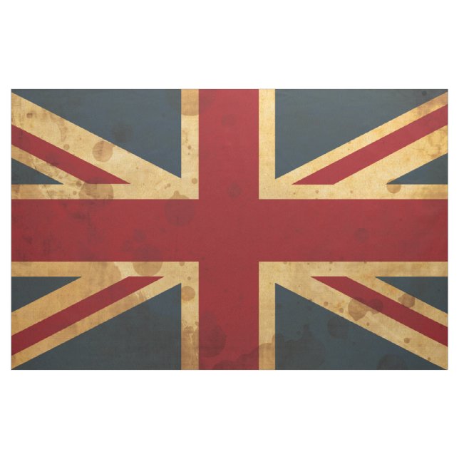 Befleckte Gewerkschafts-Jack Großbritannien-Flagge Stoff (Yard (91,4 cm))