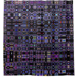 Beflecktes Glas abstrakt Duschvorhang