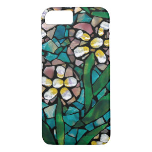 Beflecktes Glas-Mosaik-Frühlings-Blumen iPhone 7 Case-Mate iPhone Hülle