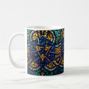 Beflecktes Glas-Mosaik-Tasse "Kaleidoskop " Tasse