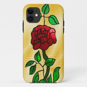 Beflecktes Glas Rose Case-Mate iPhone Hülle