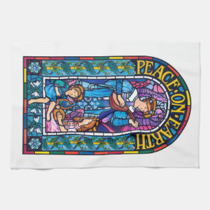 Beflecktes Glas Tee-Tuch ` Weltfriedens' Geschirrtuch