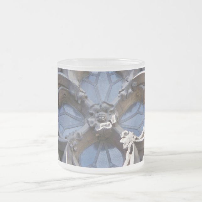 Beflecktes Glasfenster-Tasse Mattglastasse (Mittel)