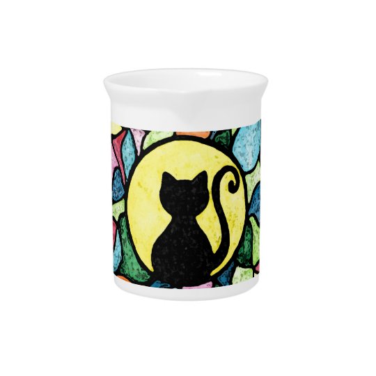 Beflecktes Glaskitty-Wasserfarbe-Krug Krug