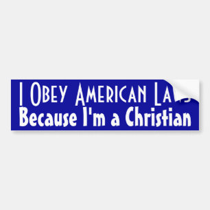 Befolgen Sie das Gesetz Autoaufkleber