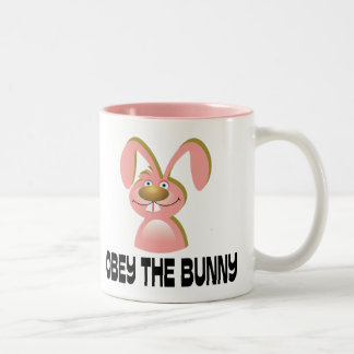 Befolgen Sie das Häschen Zweifarbige Tasse