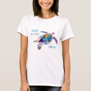 Befolgen Sie das Zitat der lokalen Sea Turtle Gef T-Shirt
