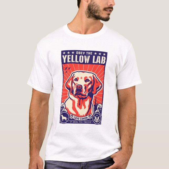 Befolgen Sie den gelben Labrador! T-Shirt (Vorderseite)