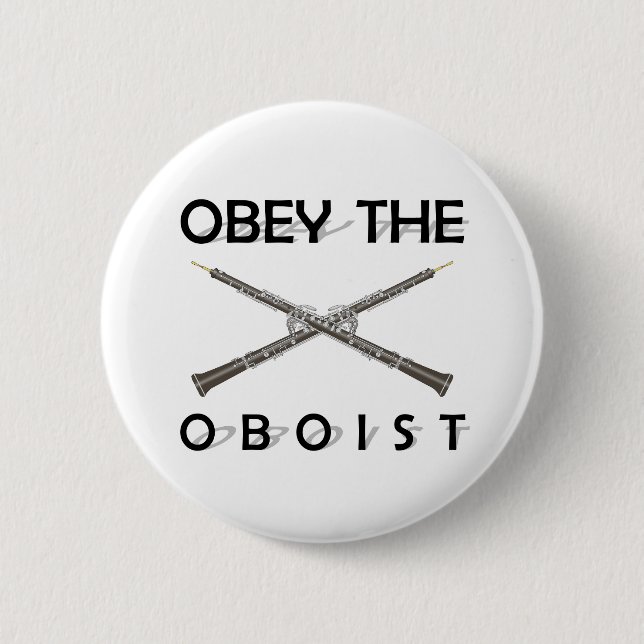 Befolgen Sie den Oboist Button (Vorderseite)