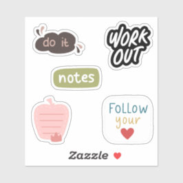 Befolgen Sie die niedlichen Briefe Scrapbooking Aufkleber