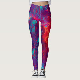 Befolgen Sie Ihre Träume Zitate farbige Blume Leggings