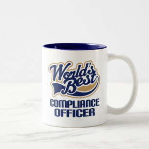 Befolgungs-Offizier-Geschenk (Welten am besten) Zweifarbige Tasse