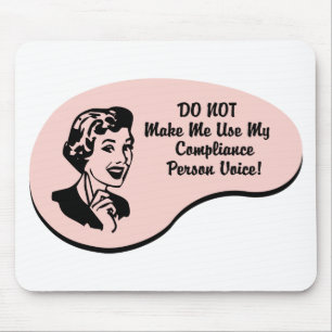 Befolgungs-Personen-Stimme Mousepad