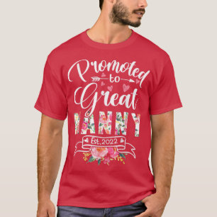 Befördert nach Großvater Est 2022 Floral erstes Ma T-Shirt