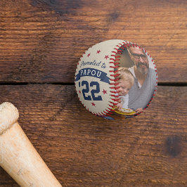Befördert nach Papou | Neues Großvater-Foto Baseball