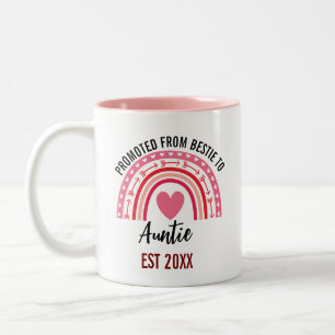 Befördert von Bestie zu Tante, Geschenk für werden Zweifarbige Tasse