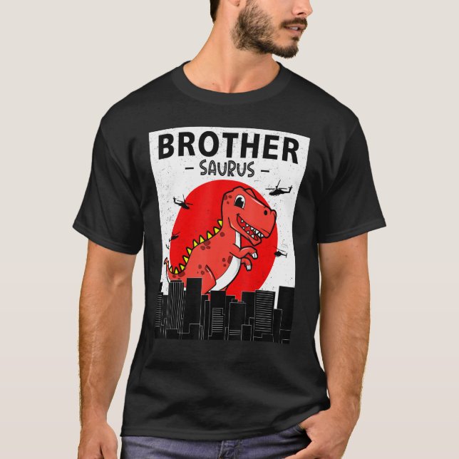 Befördert zu Big Brother BrotherSaurus Boys Birthd T-Shirt (Vorderseite)