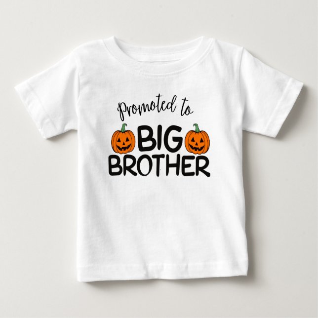 Befördert zu Big Brother Halloween Pumpkin Baby T-shirt (Vorderseite)