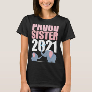Befördert zu Big Sister 2021 Kleinkind Elephant T-Shirt