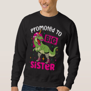 Befördert zu Big Sister Endlich Baby Ankündigung T Sweatshirt